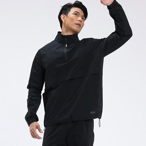 Mens Casual Workout 100%Polyester Quarter zip shirt E42183 print logo 13
