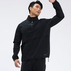 Mens Casual Workout 100%Polyester Quarter zip shirt E42183 print logo 13