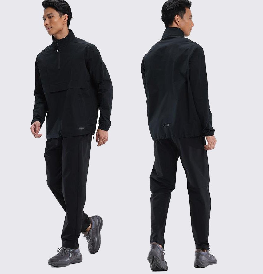 Mens Casual Workout 100%Polyester Quarter zip shirt E42183 print logo 14