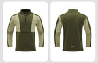 Mens Casual Workout 100%Polyester Quarter zip shirt E42183 print logo 23