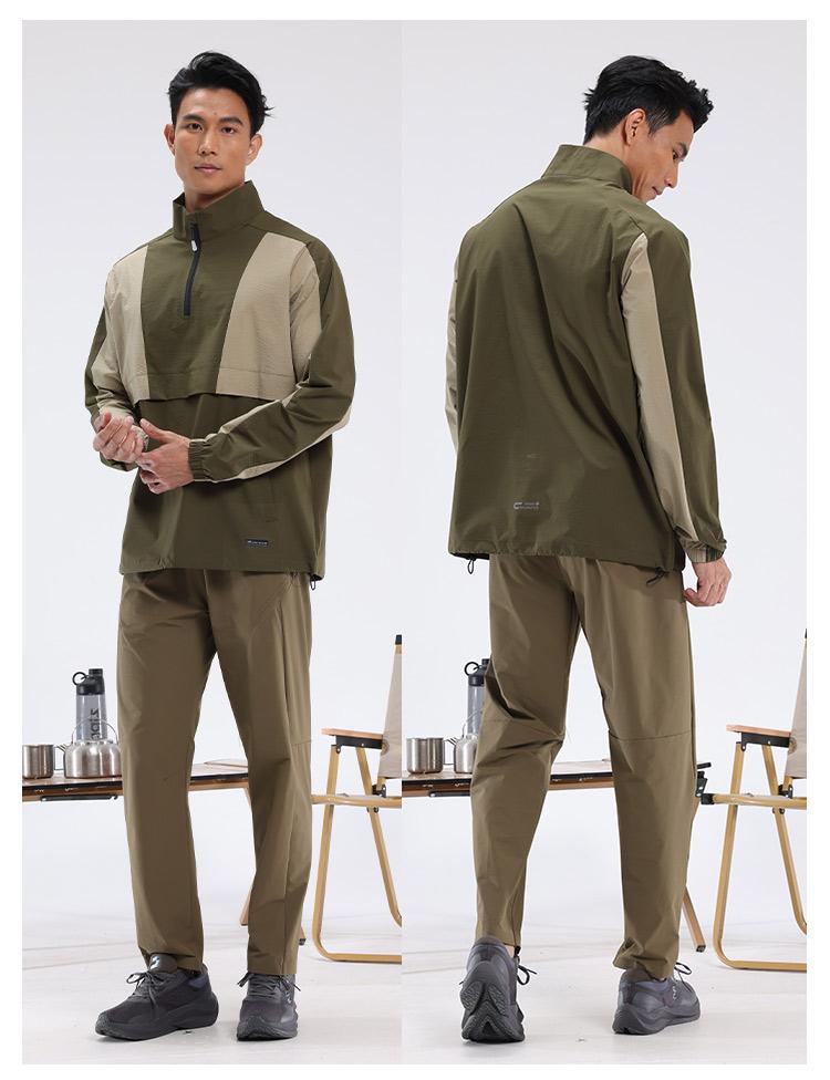 Mens Casual Workout 100%Polyester Quarter zip shirt E42183 print logo 27