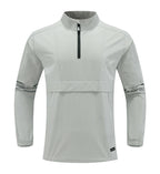 Mens Casual Workout 100%Polyester Quarter zip shirt E42183 print logo 3