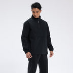 Mens Casual Workout 100%Polyester Quarter zip shirt E42183 print logo 8