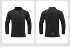 Mens Casual Workout 100%Polyester Quarter zip shirt E42183 print logo 24
