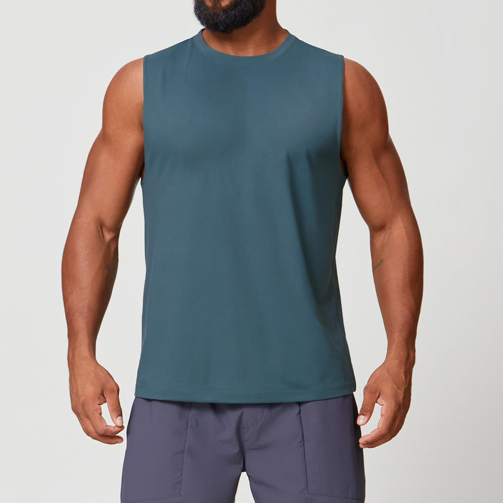 Mens Workout Training 88%polyester 12%spandex Tank Top EBX1166 - Product View 11 | Honfit