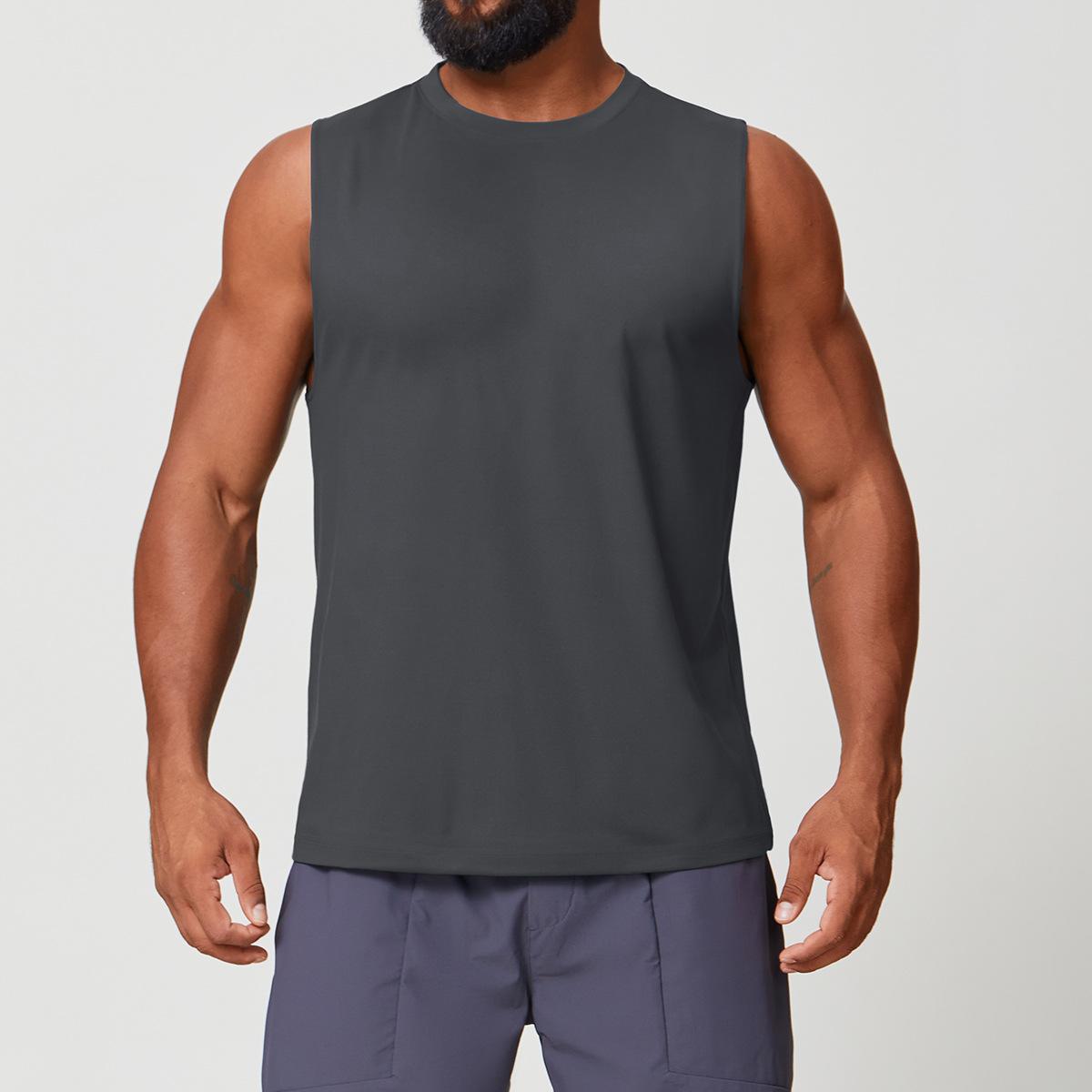 Mens Workout Training 88%polyester 12%spandex Tank Top EBX1166 - Product View 21 | Honfit