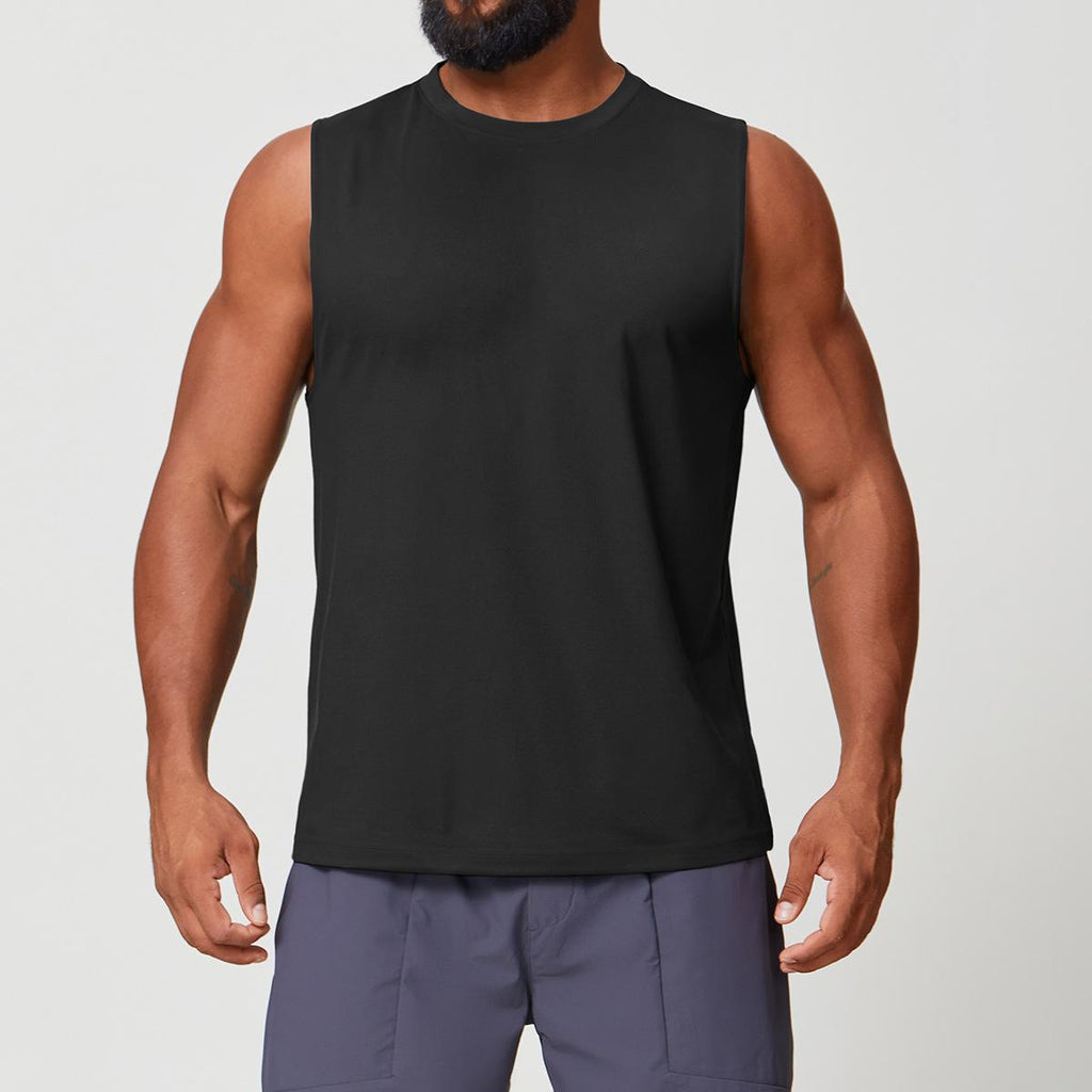 Mens Workout Training 88%polyester 12%spandex Tank Top EBX1166 - Product View 3 | Honfit