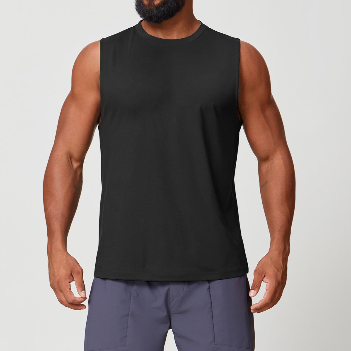 Mens Workout Training 88%polyester 12%spandex Tank Top EBX1166 - Product View 3 | Honfit