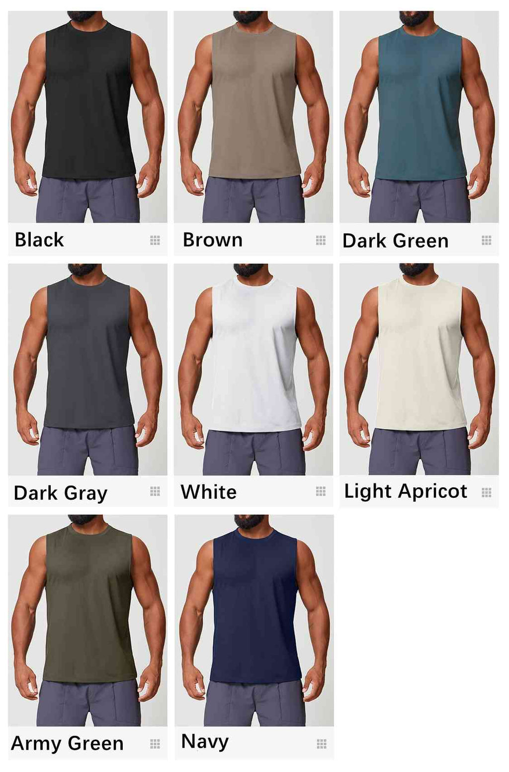 Mens Workout Training 88%polyester 12%spandex Tank Top EBX1166 - Product View 28 | Honfit