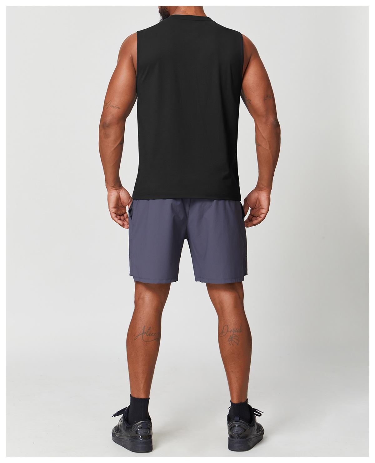 Mens Workout Training 88%polyester 12%spandex Tank Top EBX1166 - Product View 31 | Honfit