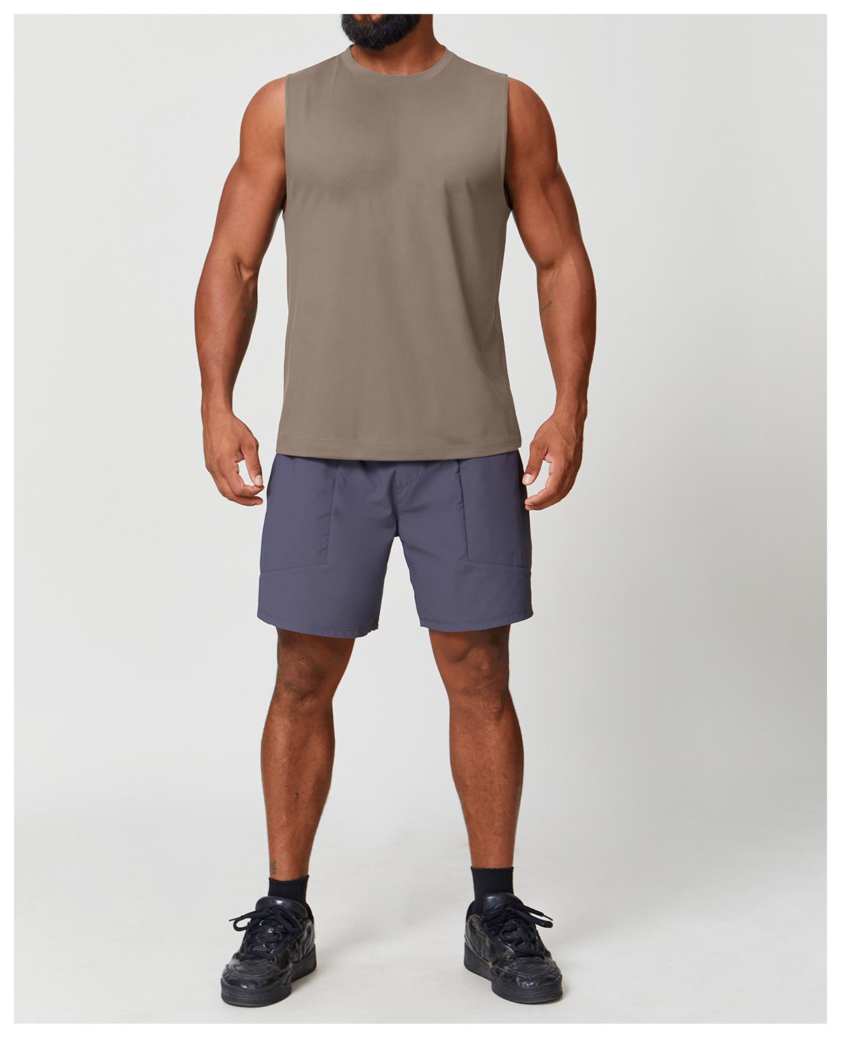 Mens Workout Training 88%polyester 12%spandex Tank Top EBX1166 - Product View 34 | Honfit