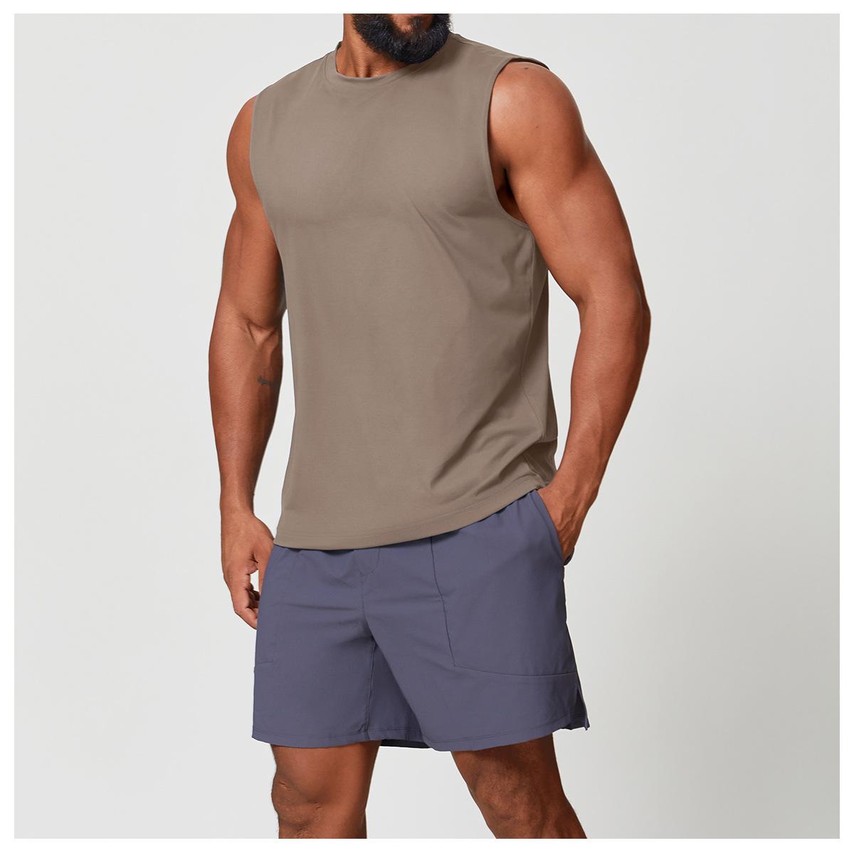 Mens Workout Training 88%polyester 12%spandex Tank Top EBX1166 - Product View 36 | Honfit