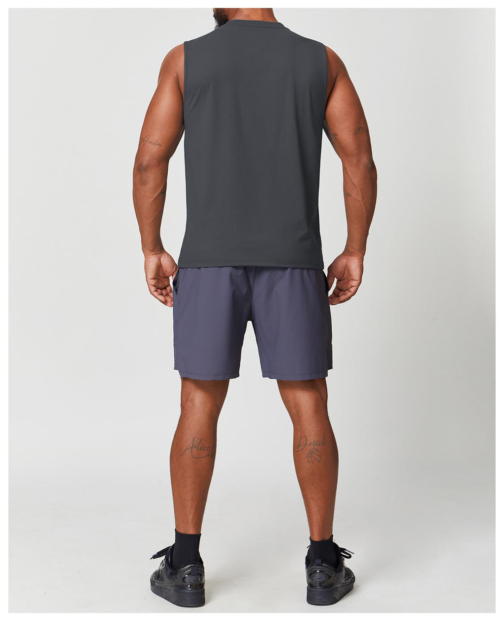 Mens Workout Training 88%polyester 12%spandex Tank Top EBX1166 - Product View 39 | Honfit