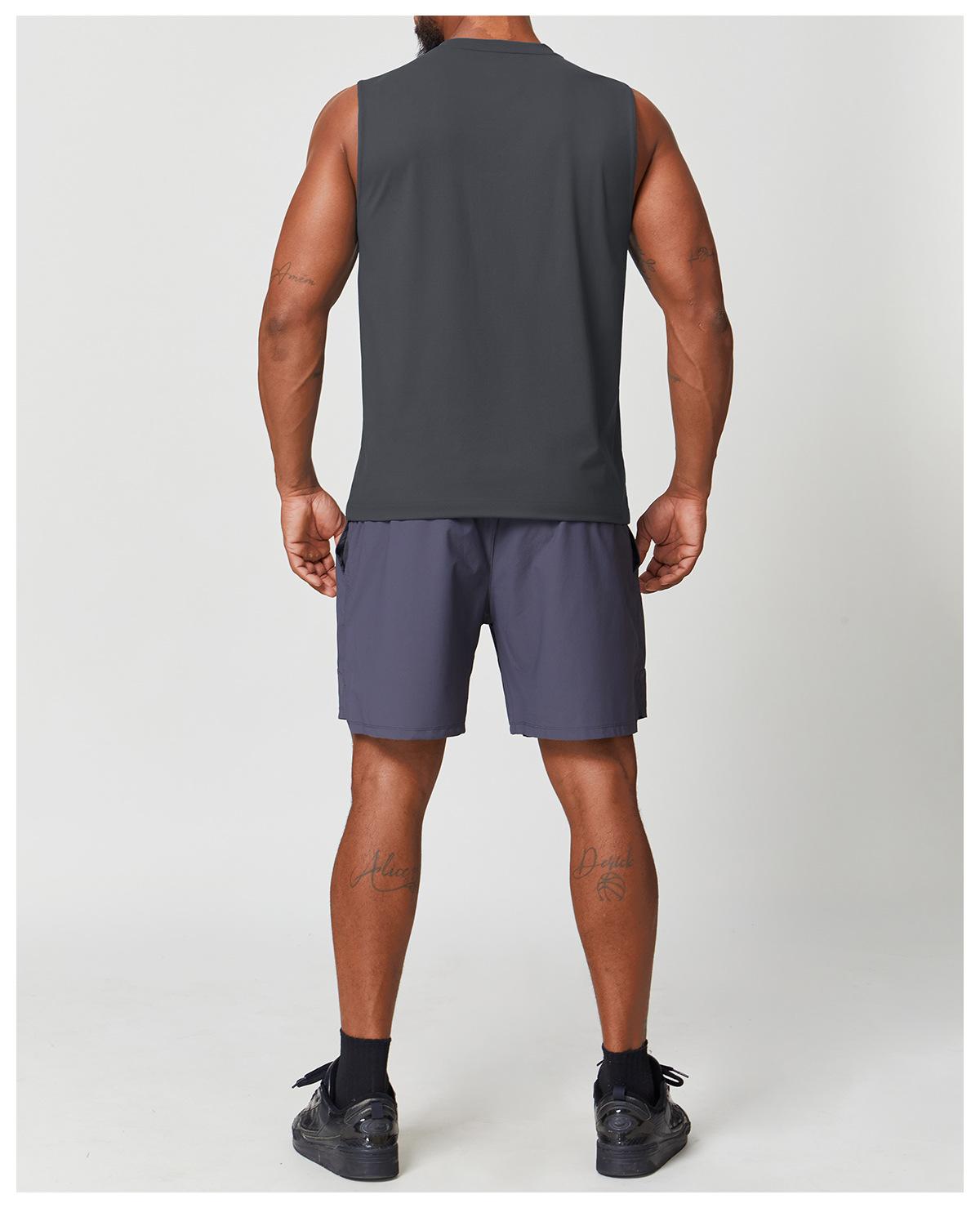 Mens Workout Training 88%polyester 12%spandex Tank Top EBX1166 - Product View 39 | Honfit