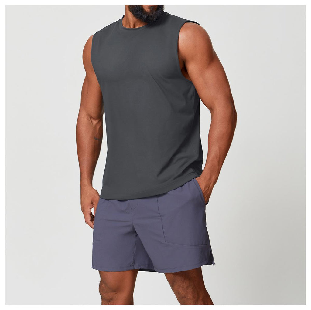 Mens Workout Training 88%polyester 12%spandex Tank Top EBX1166 - Product View 40 | Honfit