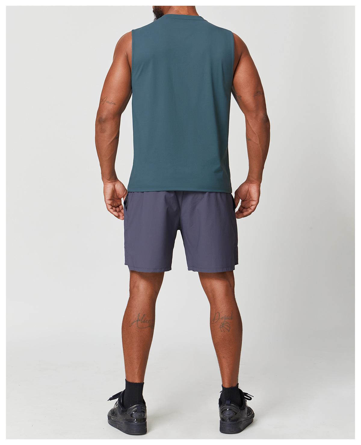 Mens Workout Training 88%polyester 12%spandex Tank Top EBX1166 - Product View 43 | Honfit