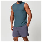 Mens Workout Training 88%polyester 12%spandex Tank Top EBX1166 - Product View 44 | Honfit