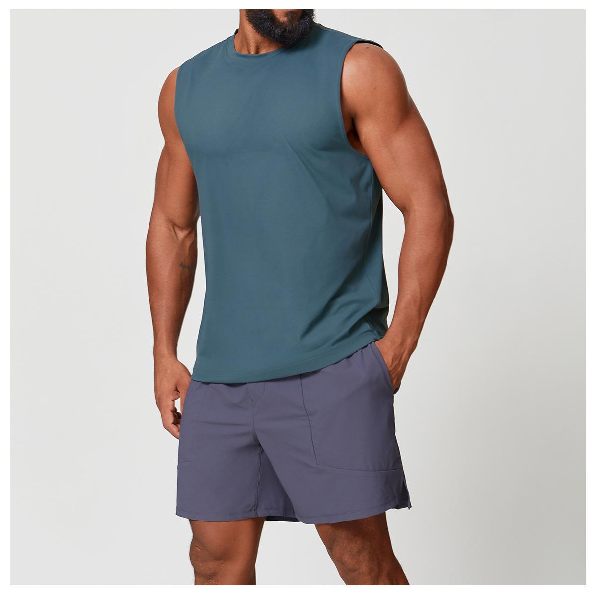 Mens Workout Training 88%polyester 12%spandex Tank Top EBX1166 - Product View 44 | Honfit