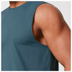 Mens Workout Training 88%polyester 12%spandex Tank Top EBX1166 - Product View 45 | Honfit