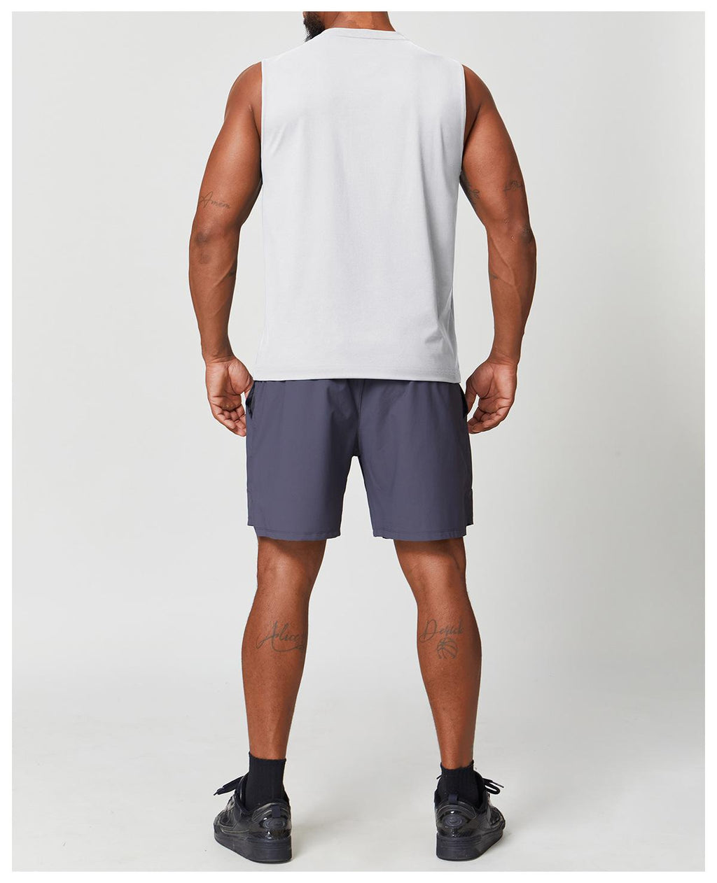 Mens Workout Training 88%polyester 12%spandex Tank Top EBX1166 - Product View 47 | Honfit