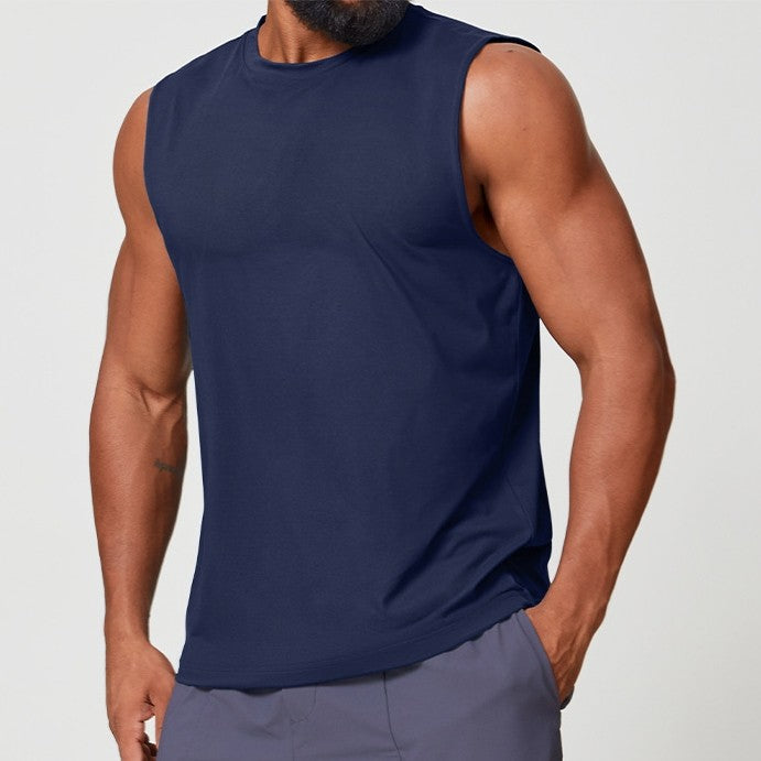 Mens Workout Training 88%polyester 12%spandex Tank Top EBX1166 - Product View 50 | Honfit
