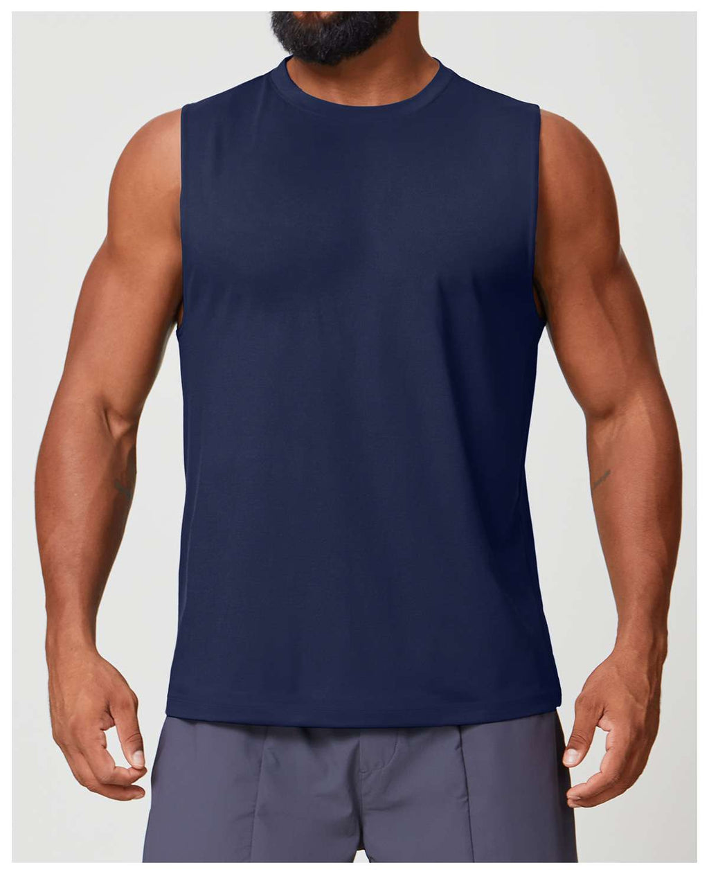 Mens Workout Training 88%polyester 12%spandex Tank Top EBX1166 - Product View 52 | Honfit
