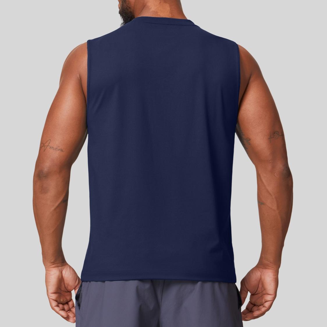 Mens Workout Training 88%polyester 12%spandex Tank Top EBX1166 - Product View 54 | Honfit