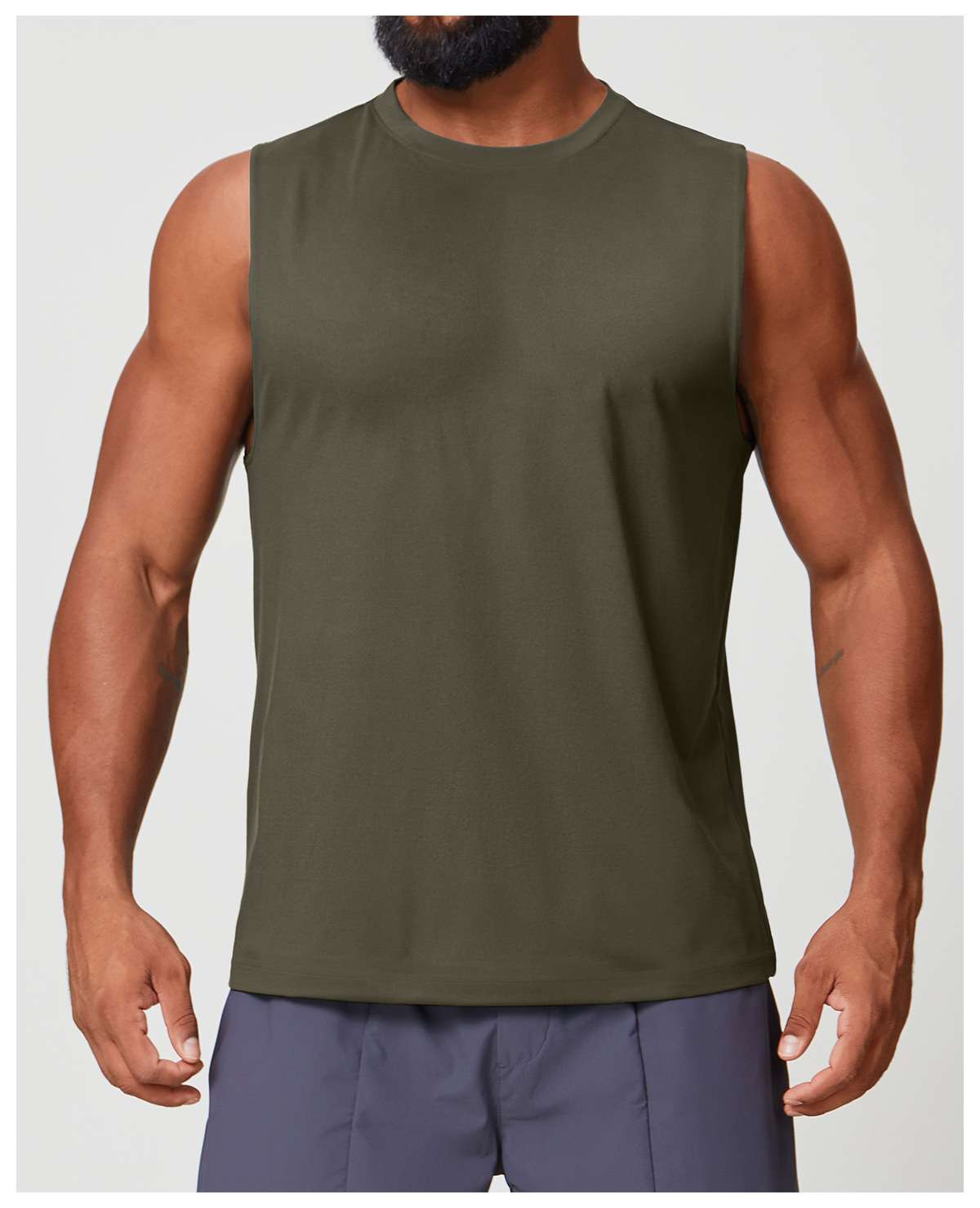 Mens Workout Training 88%polyester 12%spandex Tank Top EBX1166 - Product View 56 | Honfit