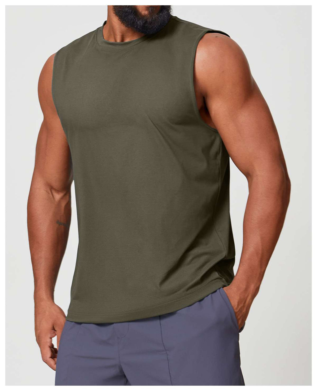 Mens Workout Training 88%polyester 12%spandex Tank Top EBX1166 - Product View 57 | Honfit
