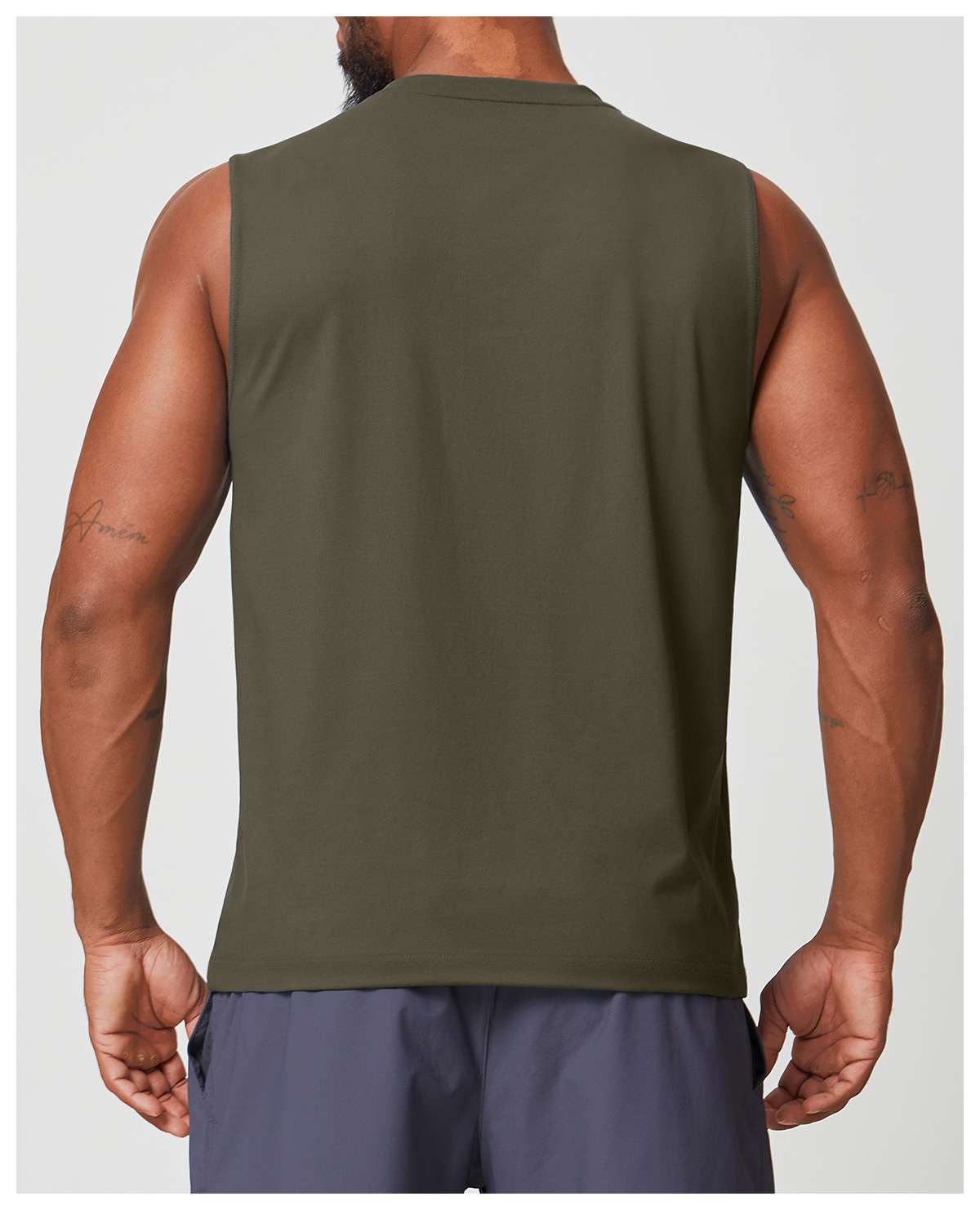 Mens Workout Training 88%polyester 12%spandex Tank Top EBX1166 - Product View 58 | Honfit
