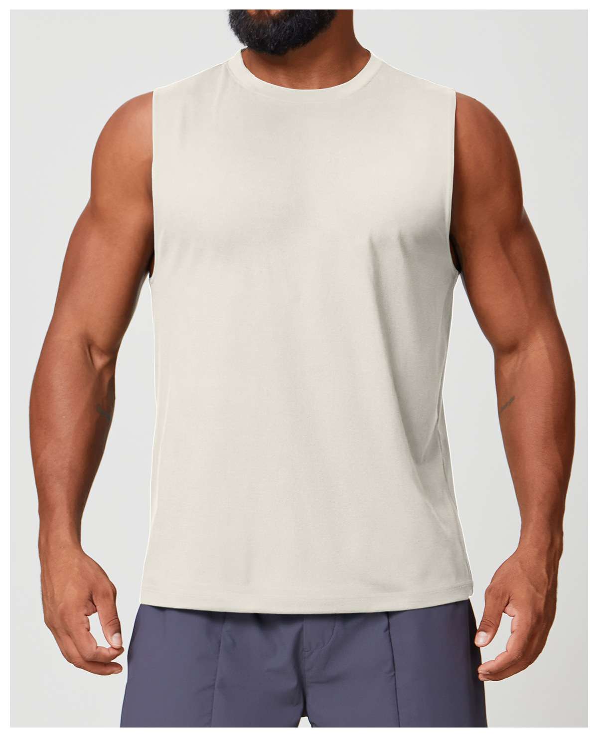Mens Workout Training 88%polyester 12%spandex Tank Top EBX1166 - Product View 60 | Honfit