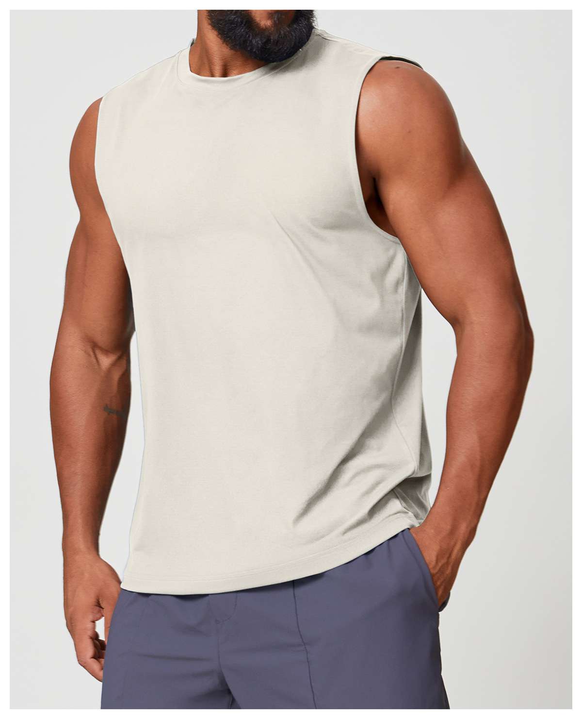 Mens Workout Training 88%polyester 12%spandex Tank Top EBX1166 - Product View 61 | Honfit