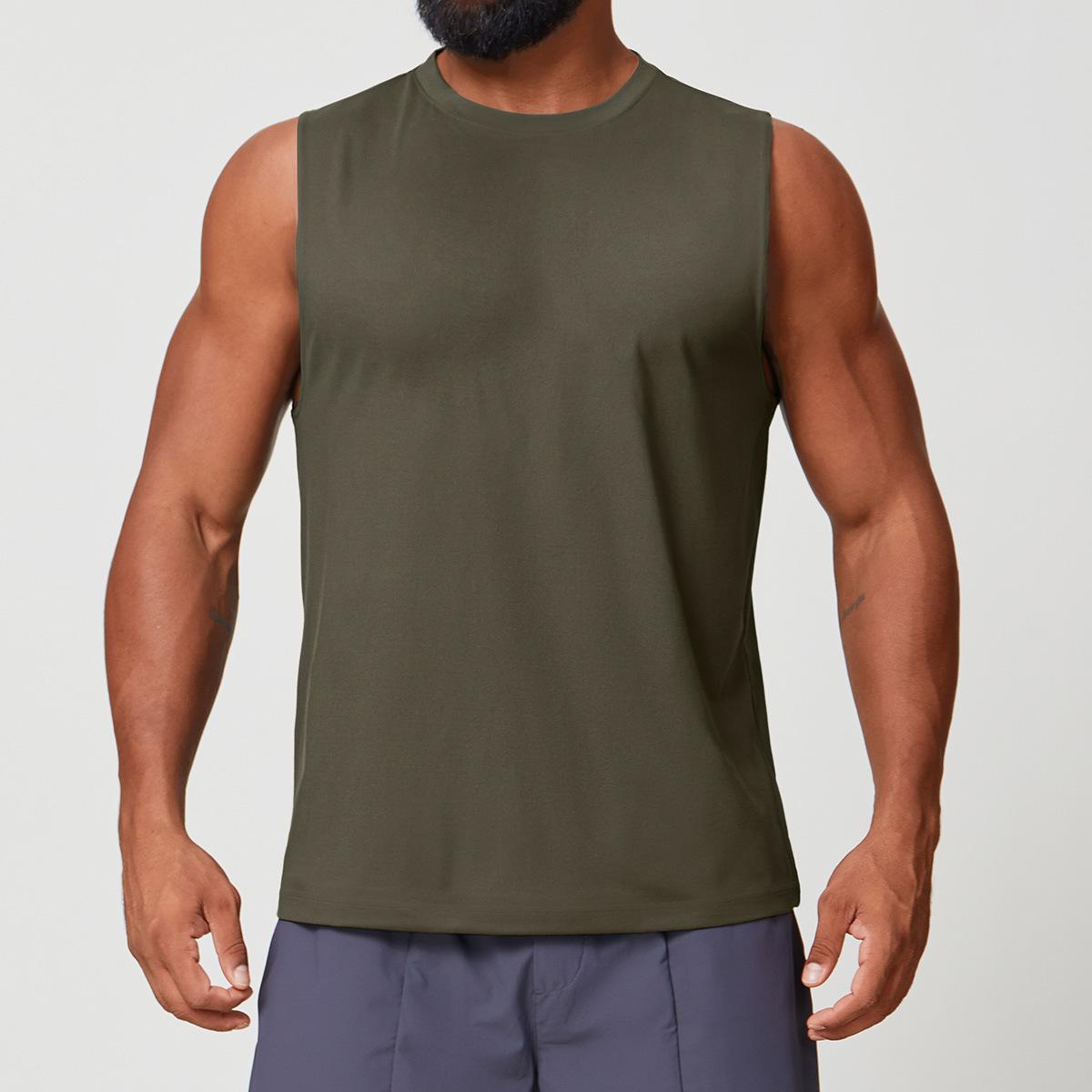 Mens Workout Training 88%polyester 12%spandex Tank Top EBX1166 - Product View 8 | Honfit