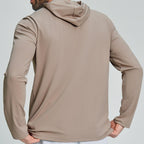 Mens Sports Fitness 78%nylon 22%spandex Hoodie ECX5086-1 - Product View 13 | Honfit