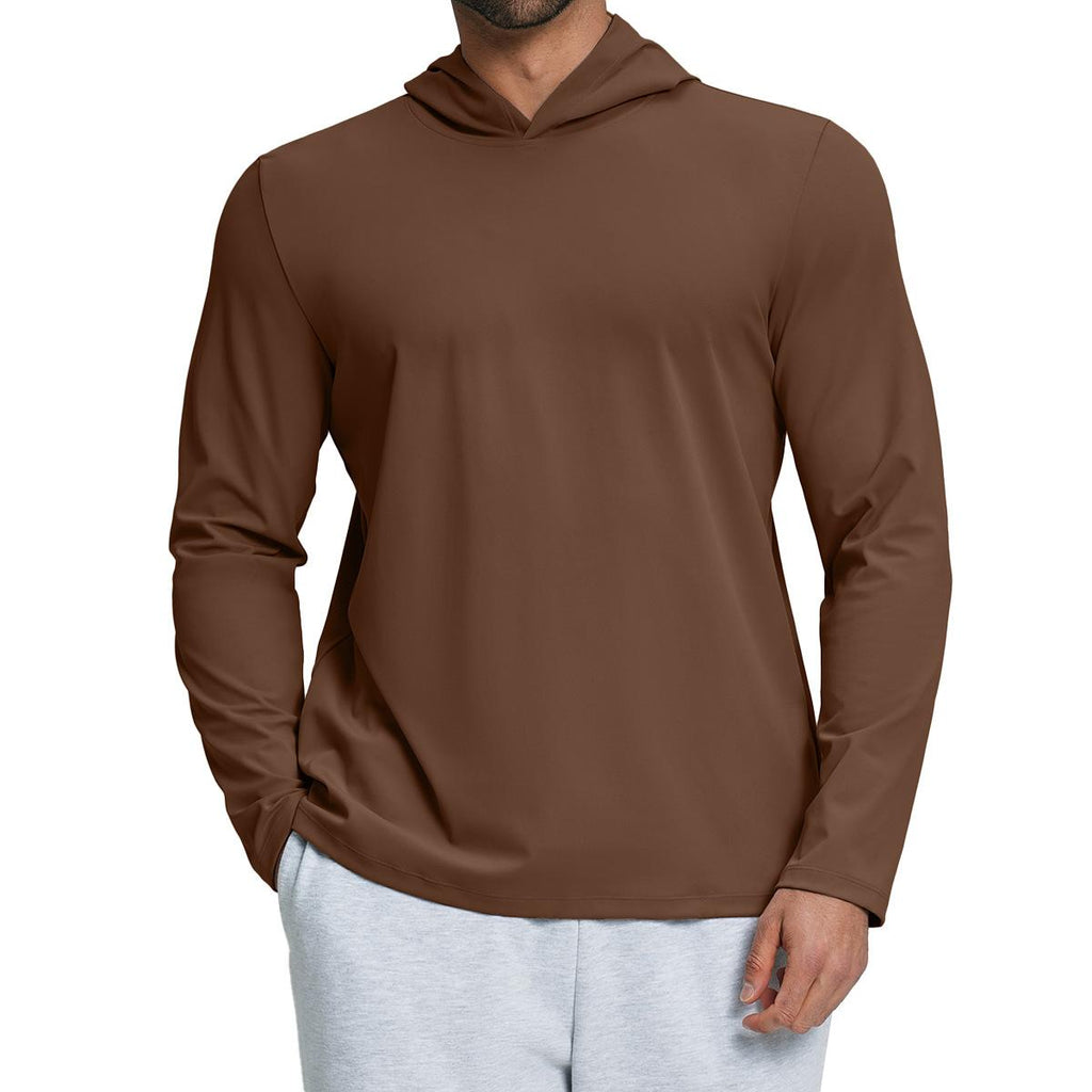 Mens Sports Fitness 78%nylon 22%spandex Hoodie ECX5086-1 - Product View 15 | Honfit