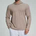 Mens Sports Fitness 78%nylon 22%spandex Hoodie ECX5086-1 - Product View 17 | Honfit