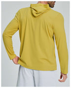 Mens Sports Fitness 78%nylon 22%spandex Hoodie ECX5086-1 - Product View 26 | Honfit