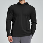 Mens Sports Fitness 78%nylon 22%spandex Hoodie ECX5086-1 - Product View 3 | Honfit
