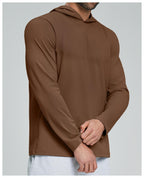 Mens Sports Fitness 78%nylon 22%spandex Hoodie ECX5086-1 - Product View 35 | Honfit