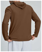 Mens Sports Fitness 78%nylon 22%spandex Hoodie ECX5086-1 - Product View 36 | Honfit