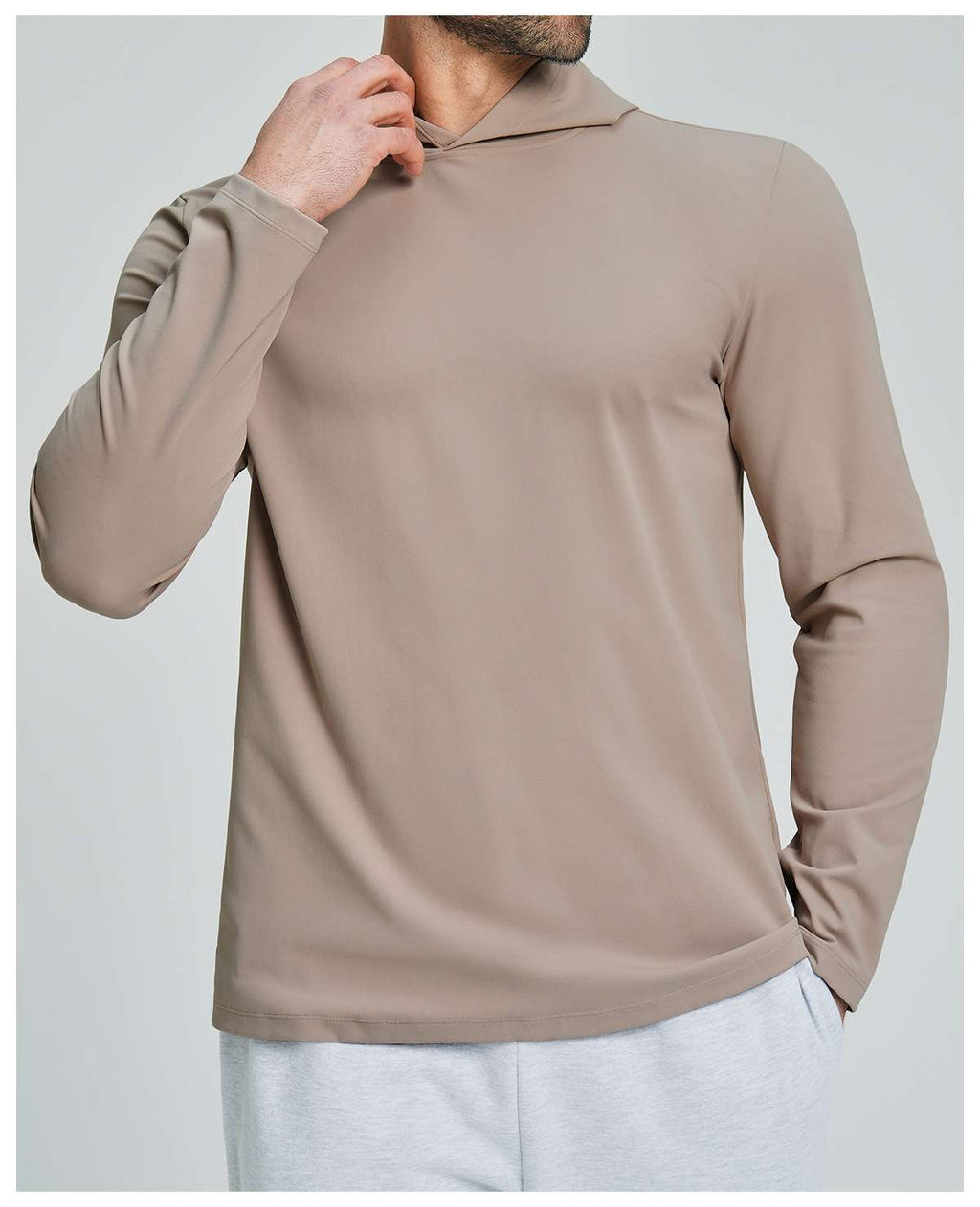 Mens Sports Fitness 78%nylon 22%spandex Hoodie ECX5086-1 - Product View 39 | Honfit