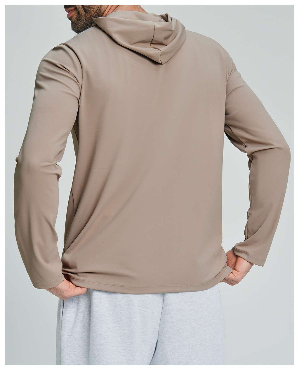 Mens Sports Fitness 78%nylon 22%spandex Hoodie ECX5086-1 - Product View 41 | Honfit