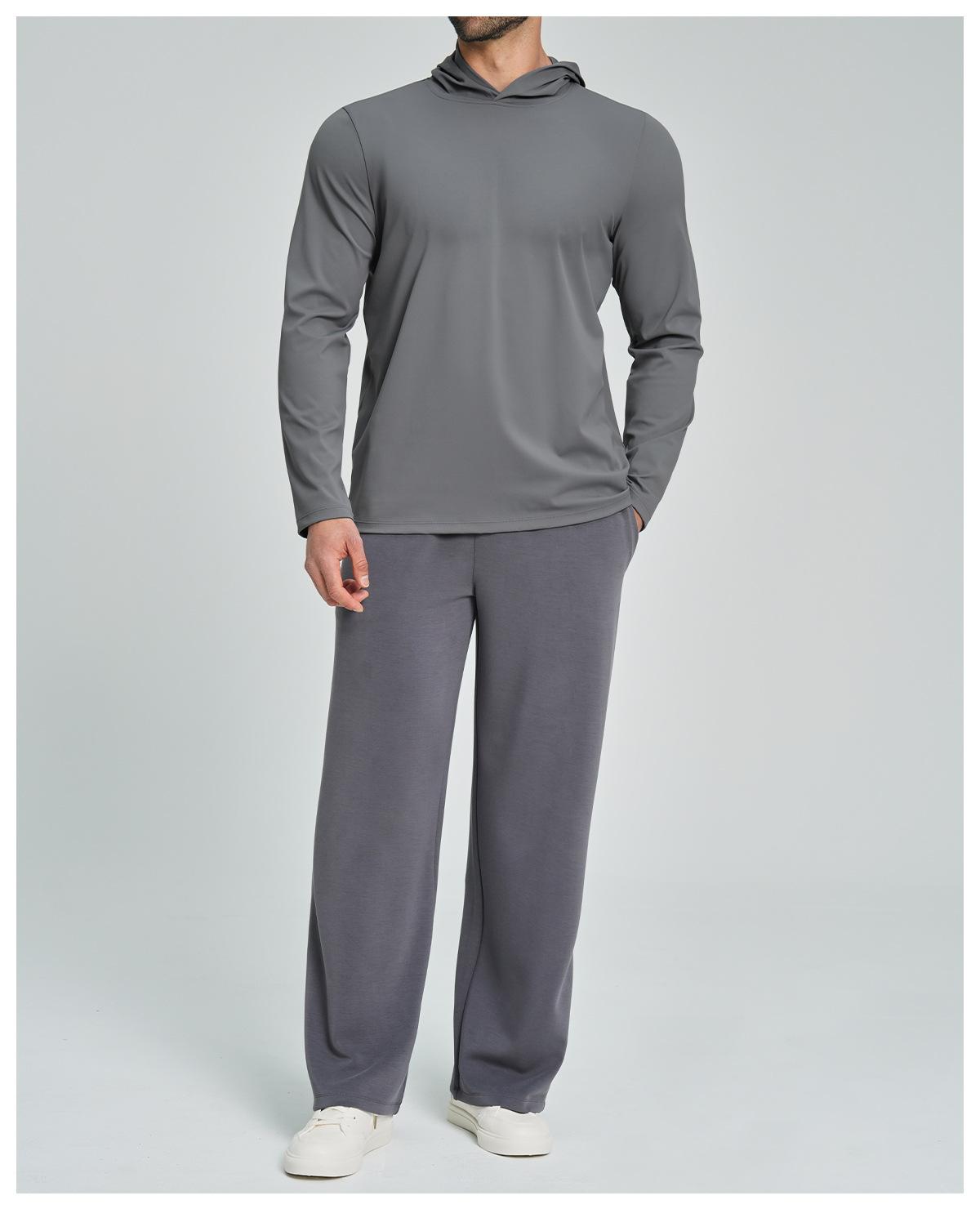 Mens Sports Fitness 78%nylon 22%spandex Hoodie ECX5086-1 - Product View 43 | Honfit
