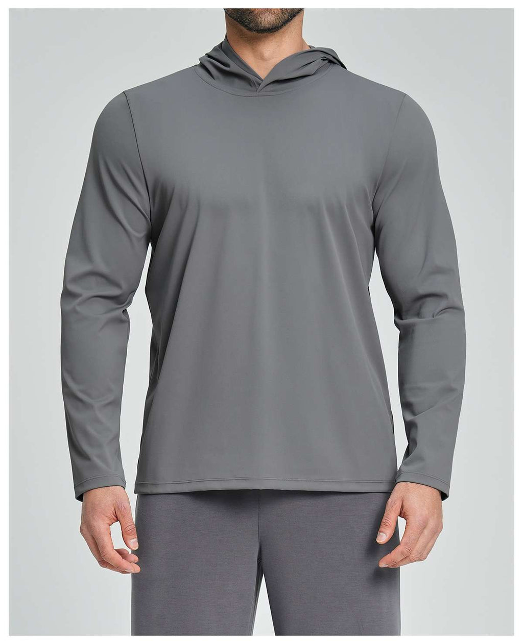 Mens Sports Fitness 78%nylon 22%spandex Hoodie ECX5086-1 - Product View 44 | Honfit