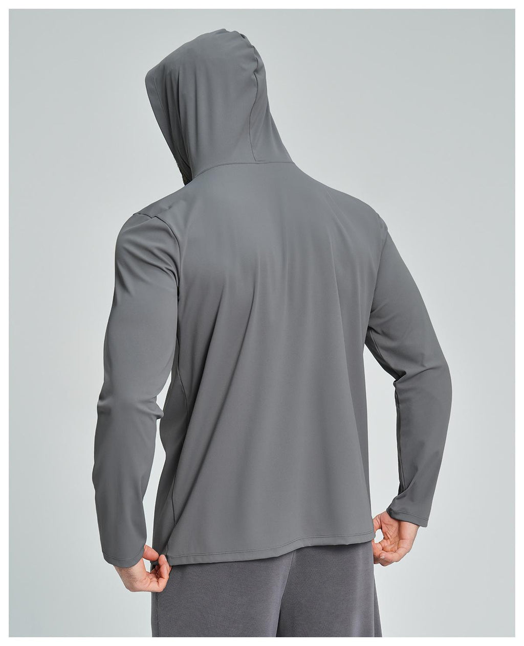 Mens Sports Fitness 78%nylon 22%spandex Hoodie ECX5086-1 - Product View 46 | Honfit