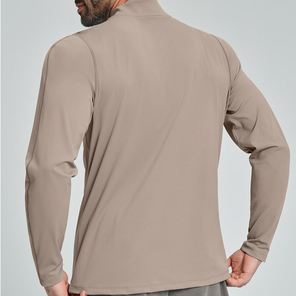 Mens Gym Training 78%nylon 22%spandex Quarter Zip Shirt ECX5086-2 - Product View 11 | Honfit