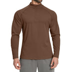 Mens Gym Training 78%nylon 22%spandex Quarter Zip Shirt ECX5086-2 - Product View 14 | Honfit