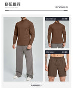 Mens Gym Training 78%nylon 22%spandex Quarter Zip Shirt ECX5086-2 - Product View 21 | Honfit