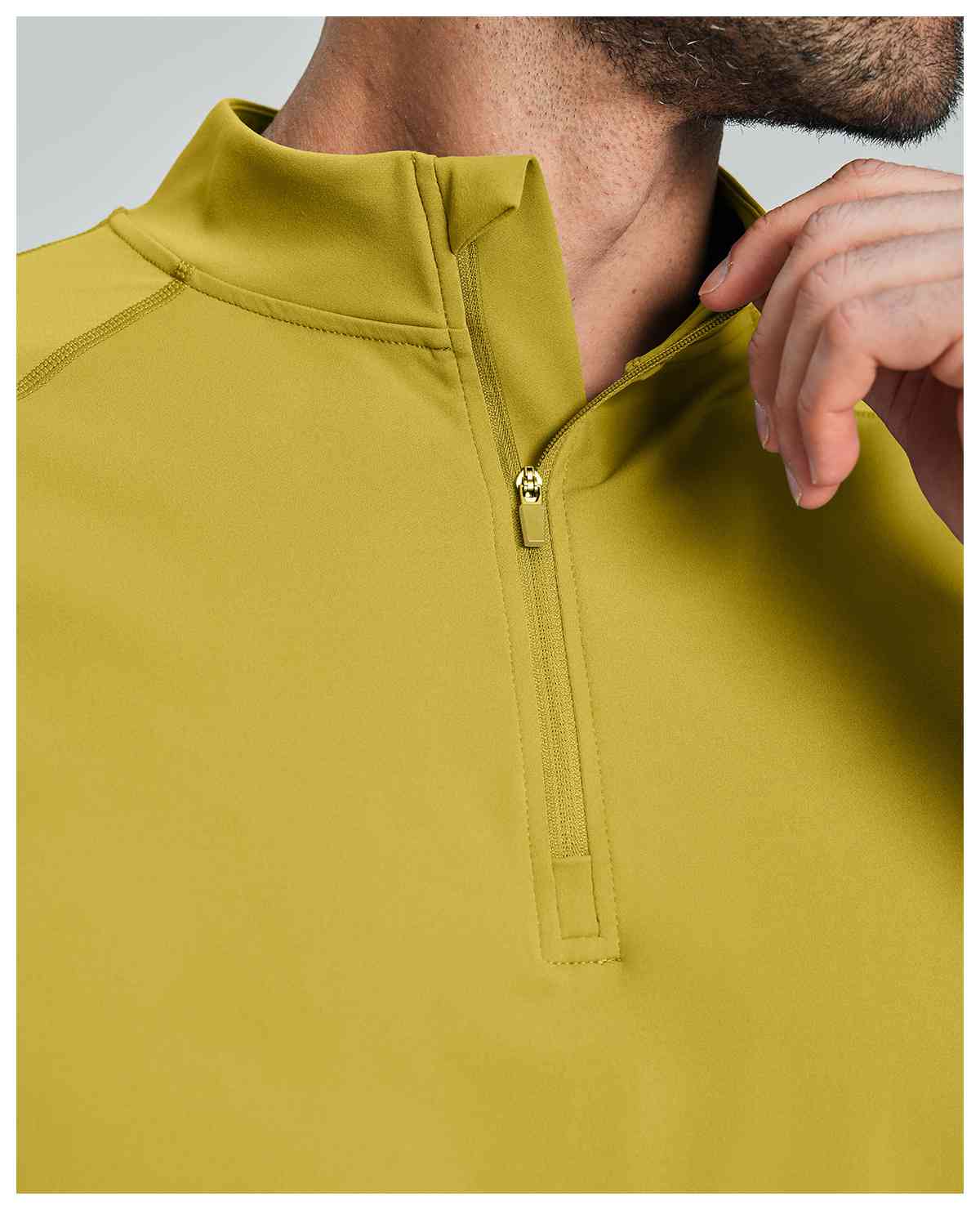 Mens Gym Training 78%nylon 22%spandex Quarter Zip Shirt ECX5086-2 - Product View 26 | Honfit