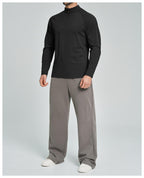 Mens Gym Training 78%nylon 22%spandex Quarter Zip Shirt ECX5086-2 - Product View 27 | Honfit